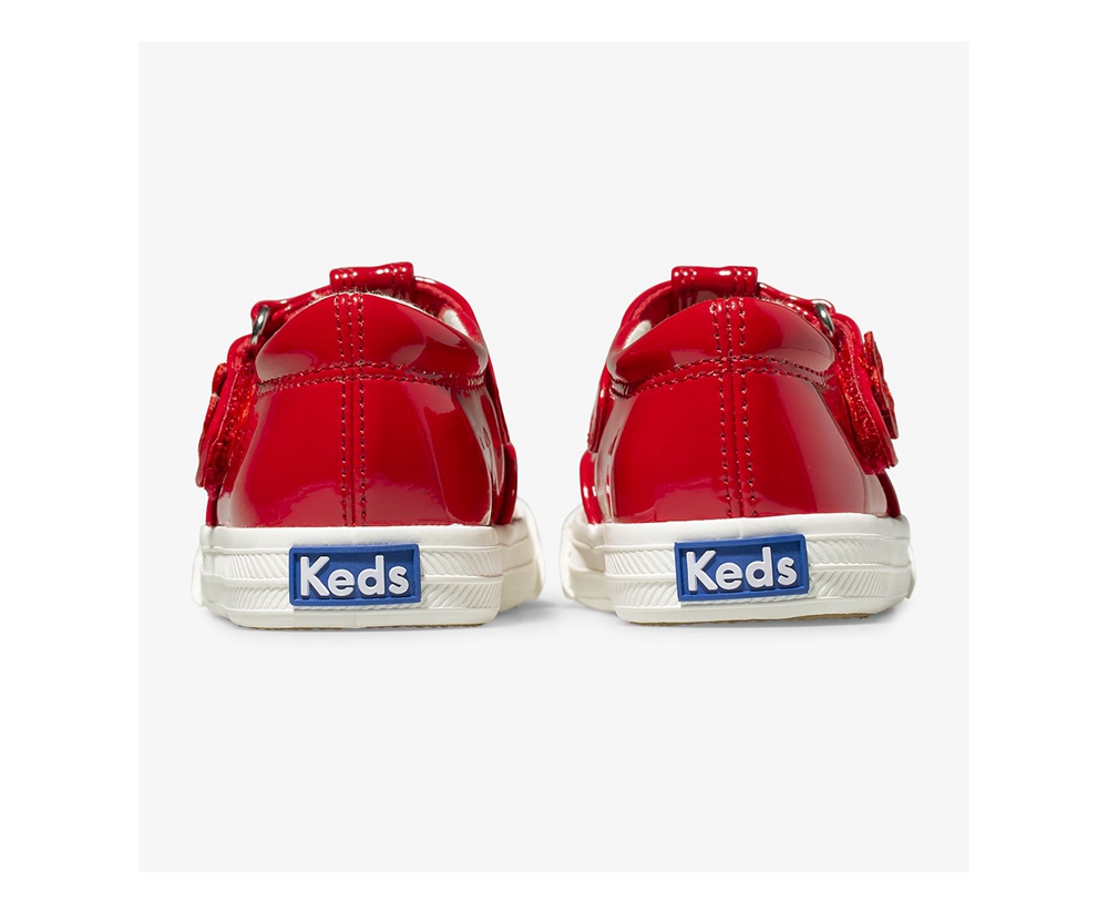 Kids Keds Slip Ons - Daphne Patent - Red - 5913-YVUAQ